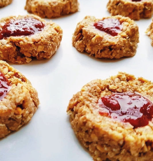 Fearne & Rosie no bake Jammy Cookies