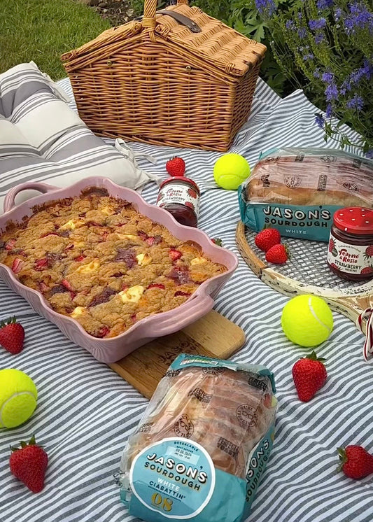 🍓🎾 Wimbledon Strawberry & Cream Bake 🎾🍓