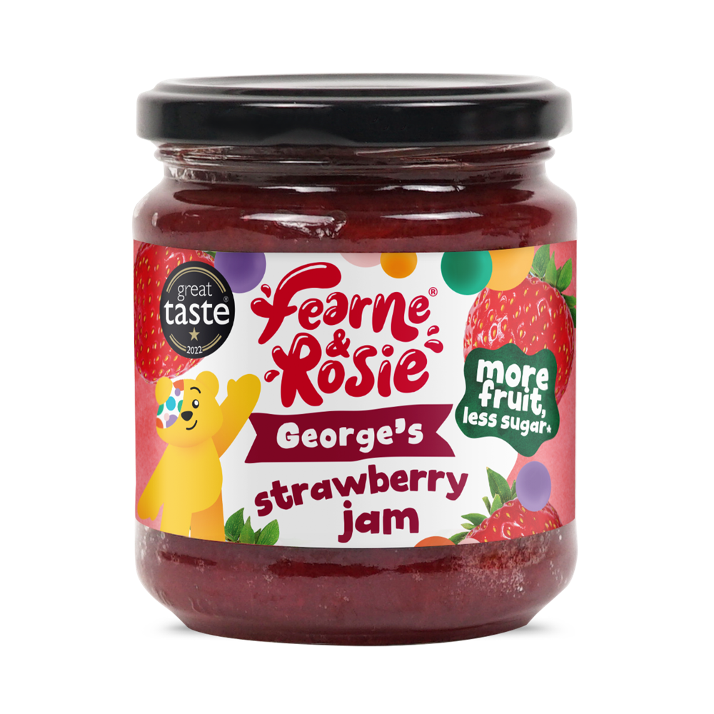 Strawberry Jam BBC Children In Need Personalised Jar